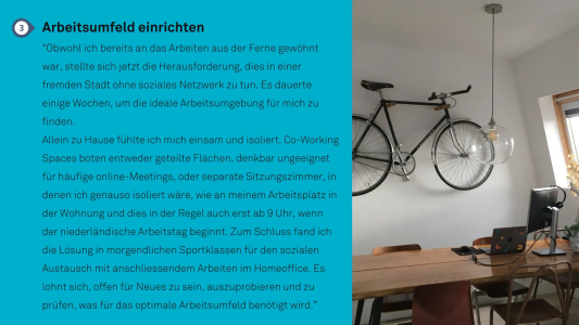 Coworking oder Homeoffice? Das ideale Arbeitsumfeld zu finden, ist nicht leicht. Simona hat sich ihren Arbeitsplatz nach ihren Vorstellungen und mit einem improvisiertem Bürotisch eingerichtet. Foto: Simona Oswald