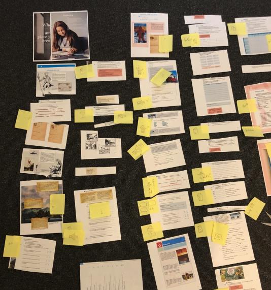 In der Konzeptphase wurde auch einmal ein Lehrmittel verschnitten, um die interaktiven Elemente für digiOne zu definieren. 