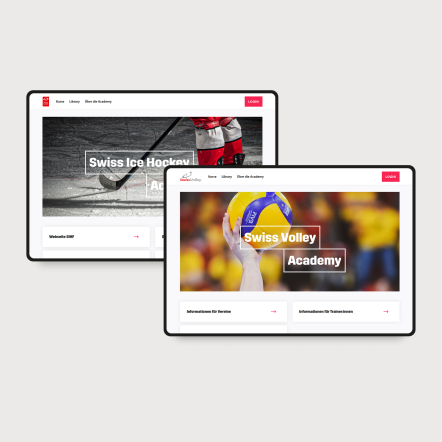 Swiss Ice Hockey und Swiss Volley Academy